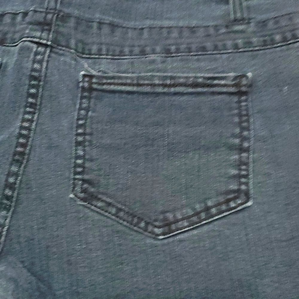 Xhilaration Black Washed High Rise Three Button Jean Shorts 12 - Picture 5 of 8